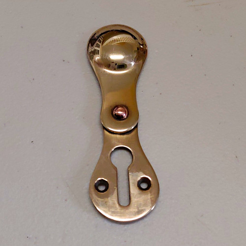 Vintage brass keyhole - keyhole, cover