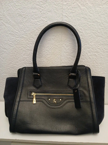 Ashwood navy real leather - real,