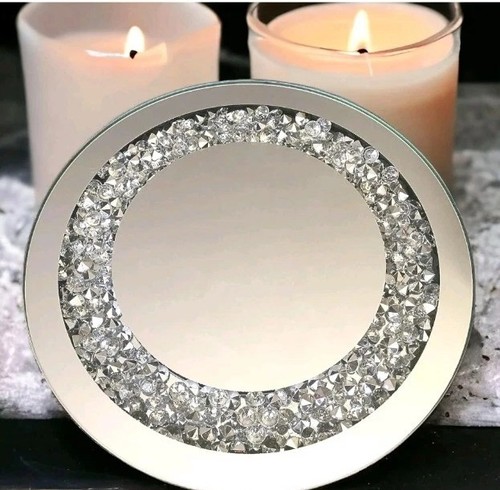 25cm round shape mirrored - 25cm,