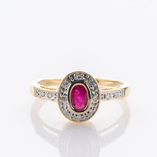 585 yellow gold - , ring