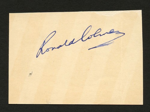 Ronald colman d1958 - colman, signed