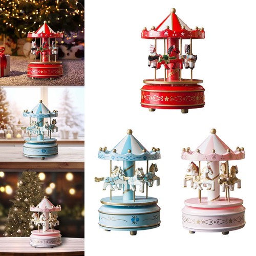 Christmas wooden carousel - wooden,
