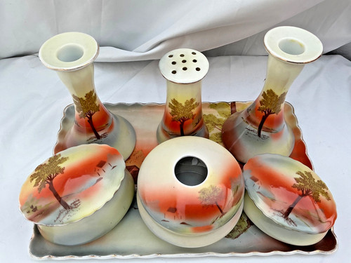 Vintage dressing table set - dressing,