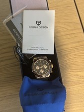 PAGANI DESIGN Watch Men's Sport Quartz Luxury (PD-1664 Gold Black R) 