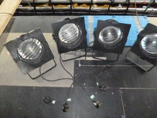 DTS PAR64 Short body Floor Par Cans with 1000w lamps x 4