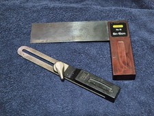 Vintage Stanley No5025 Sliding Bevel And Stanley No16 Try Square.