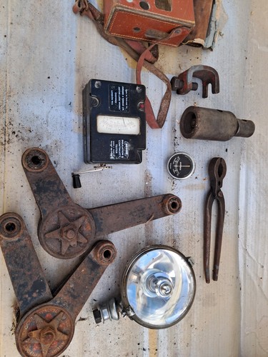 Old car parts - old,