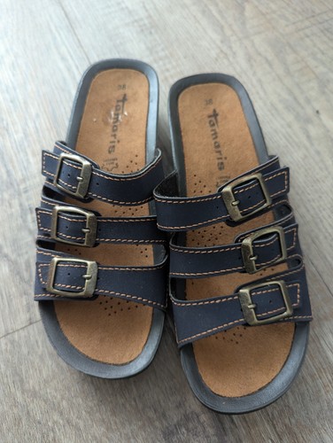 Tamaris navy blue - blue, nubuck