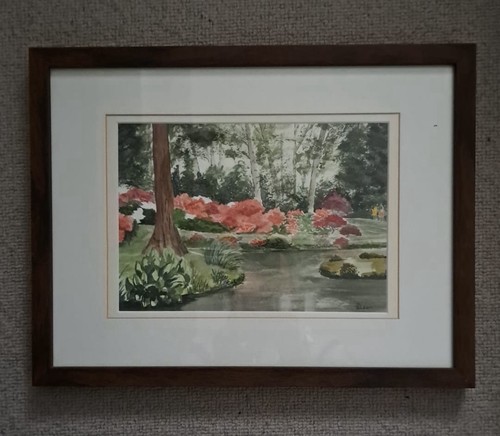 Original framed watercolour - framed,