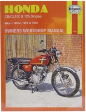Haynes Workshop Manual Honda CB100, CL100, SL100, CB125S, CB125J, CL125 70-76