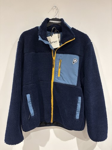 Fleece zip navy jacket - zip, up