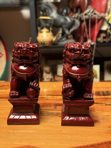 Pair red chinese - pair, dog