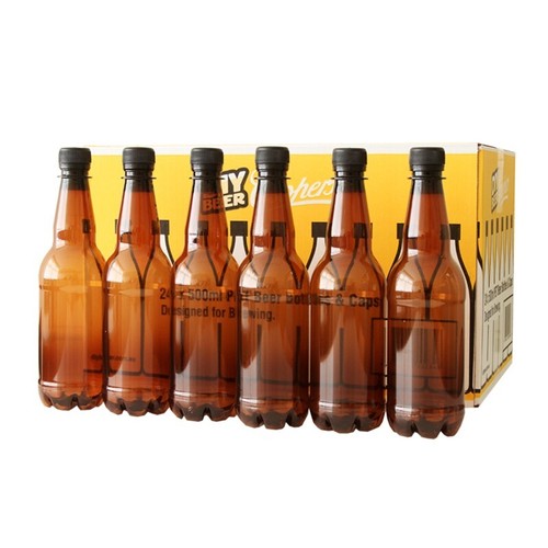 Pet beer bottle with screw - pet,