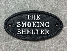 Smoking Shelter Sign Wall