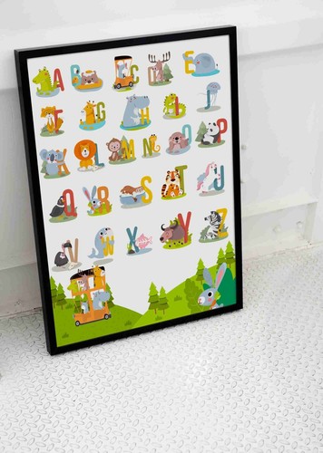Animals abc kids alphabet - animals,