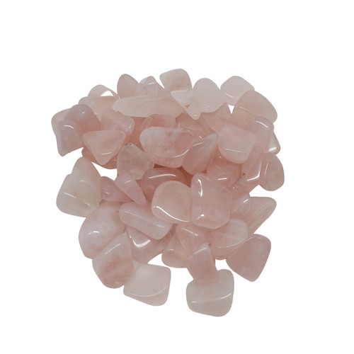Rose quartz crystal tumble - rose,