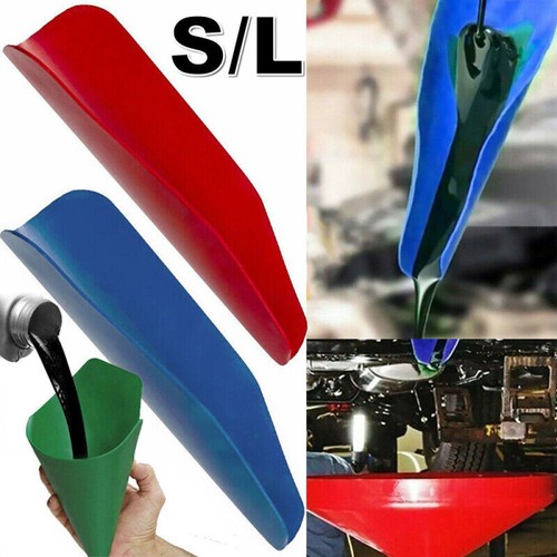 Flexible oil draining funnel - flexible,
