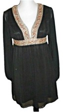 BRUSH BLACK Embellished Tunic