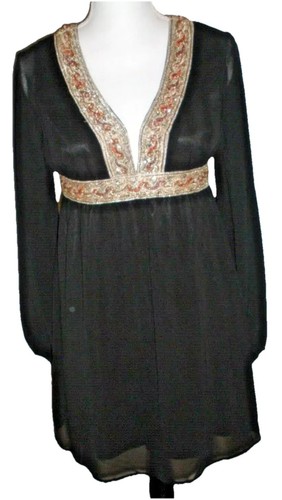 Brush black embellished tunic - brush,