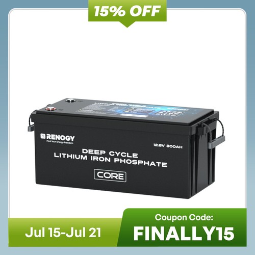 Renogy 300ah 12v lifepo4 - 300ah,