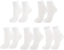 Women's Ruffle Socks, 5 Pairs