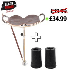 LEATHER SHOOTING STICK WITH