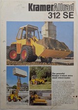 Original Kramer Allrad 312SE Agricultural 4WD Wheel Loader Brochure , c 1970's
