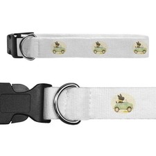 Large 'Cute Scottish Terrier Driving' Dog Collar (PR00062556)