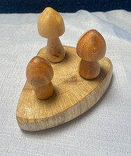 3 x Hand Made/ Carved/ Turned/