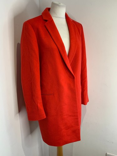 Madeleine red wool over - , coat