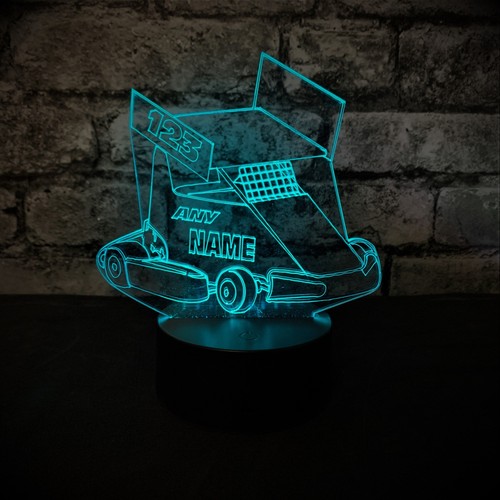 Ninja kart racing night light - racing,
