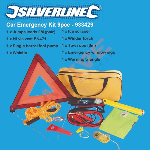 Silverline car emergency kit - car,