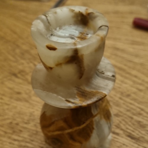 Hand carved natural onyx - hand-carved,