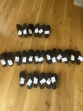 Primark Black Flip Flips With Card And Ribbon Perfect For Wedding