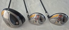 TaylorMade R7 Draw 460 Driver + 3 + 5 Fairway Woods RH Reax 70 Regular Flex Set