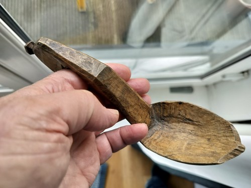 Antique wooden wood hand