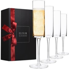 Elixir Edge Champagne Flutes -