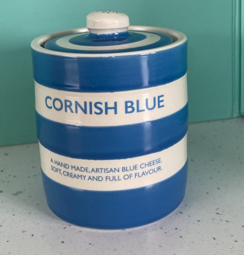 Cornish blue cheese pot empty - blue,