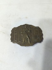 Vintage Brass Elvis Belt Buckle