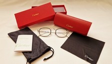 Cartier CT0260o 003 titanium eyeglasses frame 100% Authentic