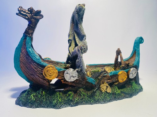 Viking ship detailed aquarium - ship,