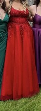 Ballgown Red Prom Dress With