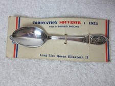 Queen Elizabeth II Coronation Souvenir Spoon 1953 EPNS Silver Plated