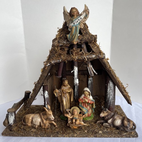 Vintage italian nativity - vintage,
