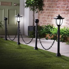 4-Piece Solar Lamp Post &