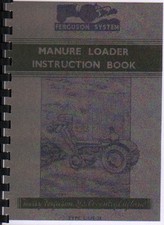Ferguson (Teaspoon} Tractor Manure Loader Operator Instruction Manual Book