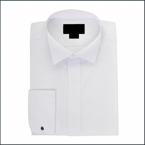 White shirt wing collar - white,