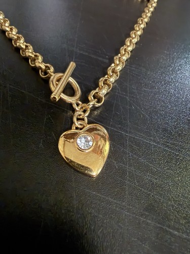 Gold tone rolo chain - gold,