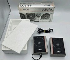 Saisho MS34 Personal Hi-Fi Extension Speakers - Retro Look - Boxed