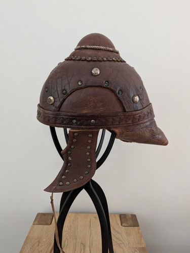 Leather helmet larp theatre - -, larp/theatre